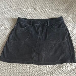 Athleta Black Denim Skirt